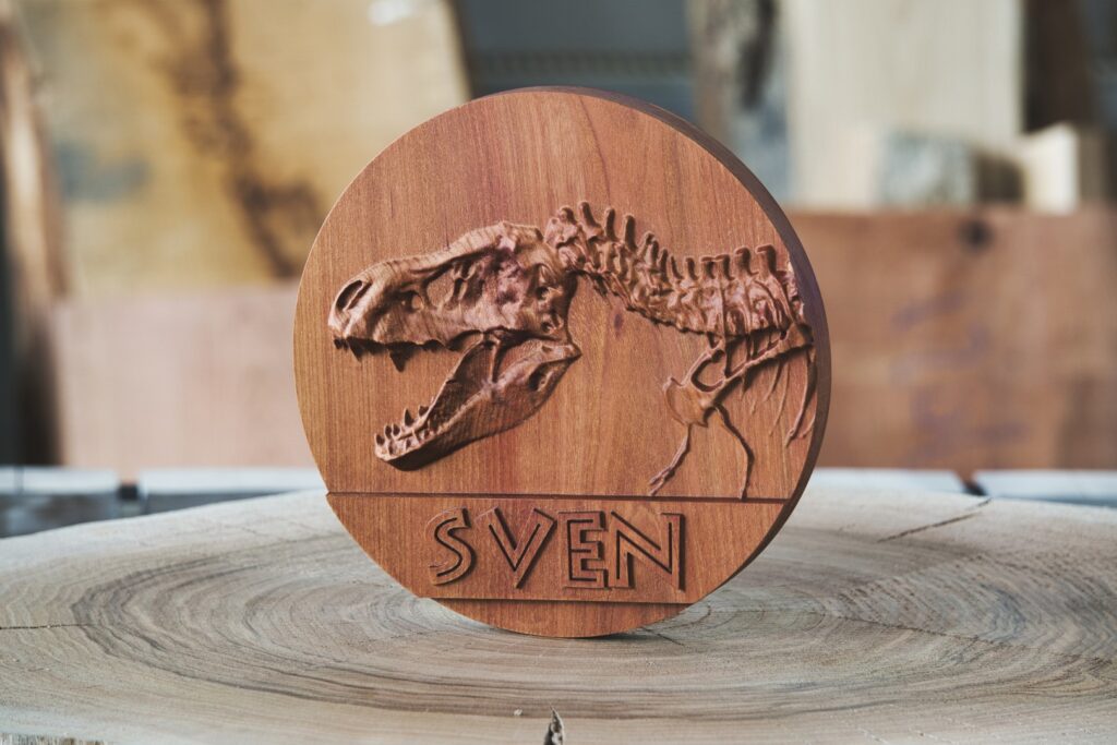 T-Rex Skeleton Nameplate